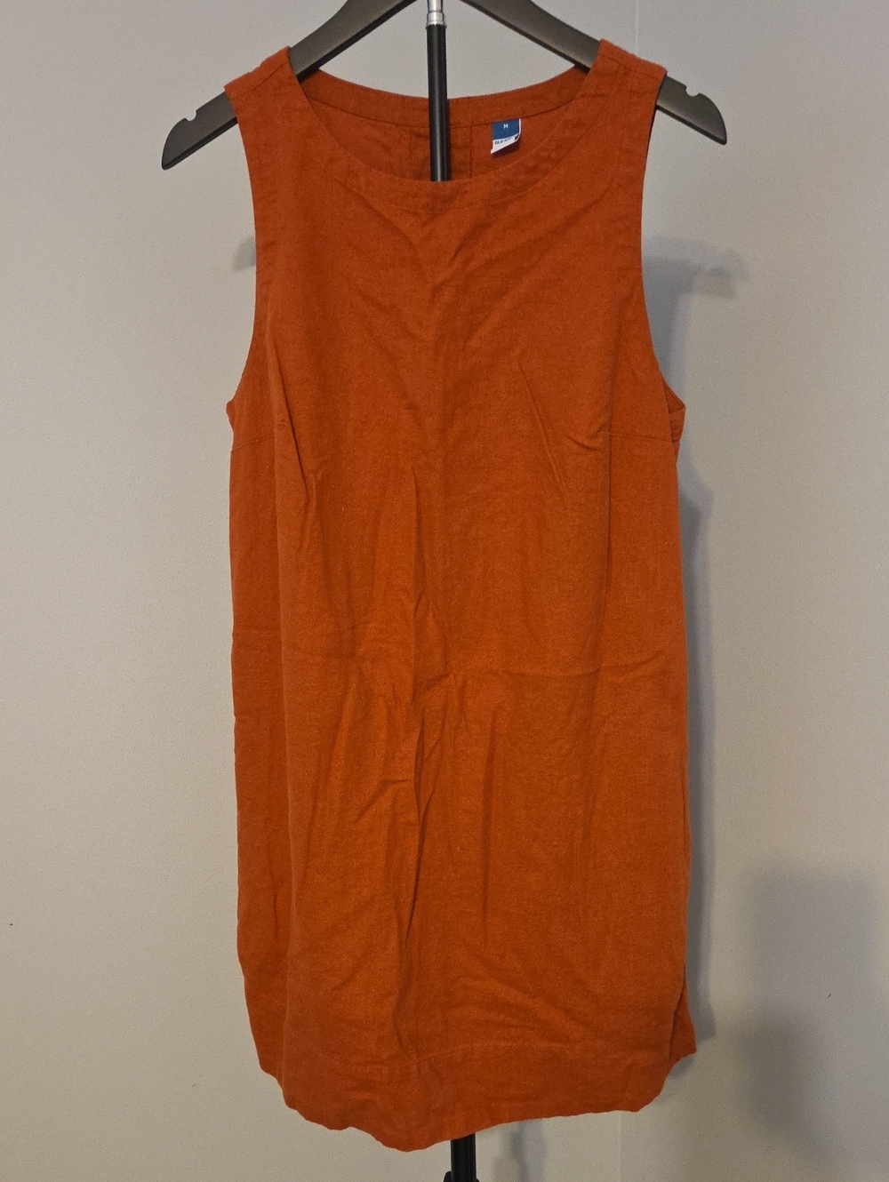 Old Navy Sleeveless Rust-Orange Shift Tunic W/Pockets